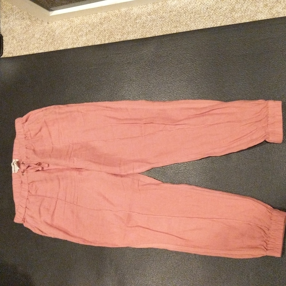 Cynthia Rowley linen joggers